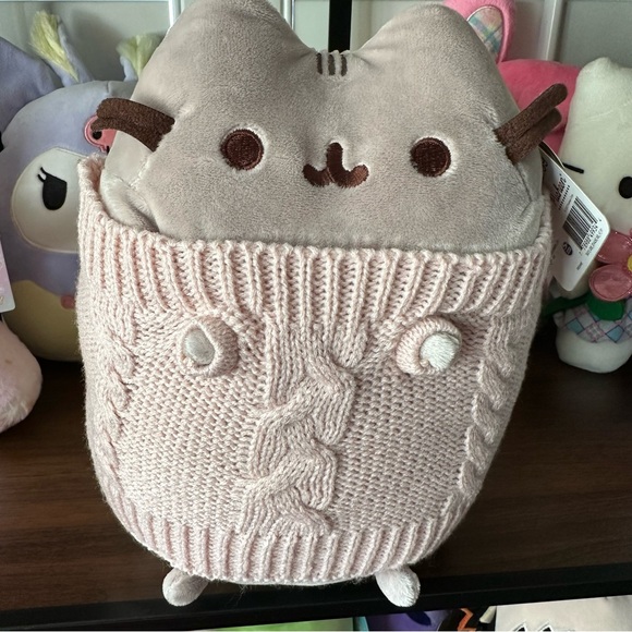 Pusheen With Pink Sweater Plush 9” - Picture 5 of 5
